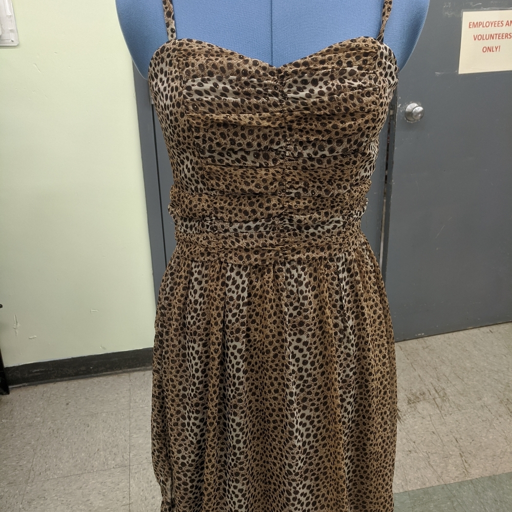 Leopard pattern dress